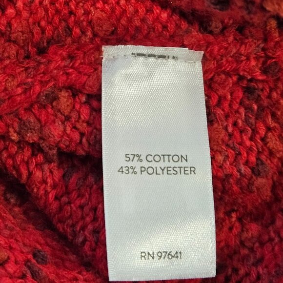 J. Jill Women's Large Buttoned Shoulder Pullover Sweater Red NEW with Tags - Picture 13 of 14